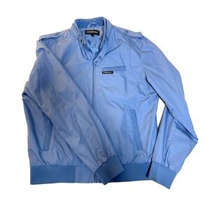 Members Only Iconic Powder Blue Jacket Men’s Size Large Lightweight Windbreaker